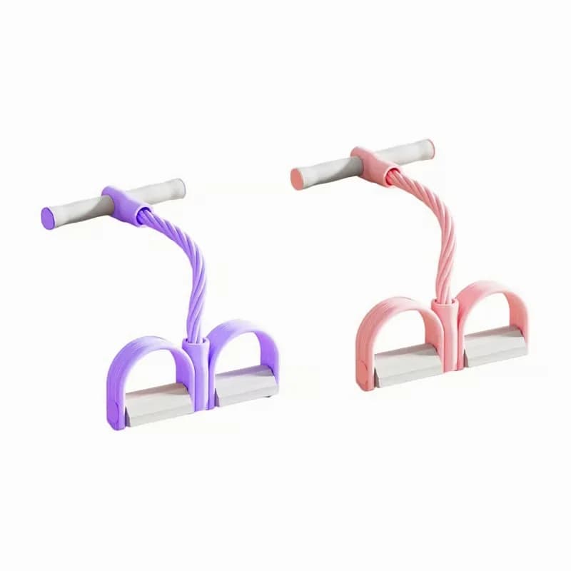 Multifunction Pedal Resistance Bands, 4 Pack, Assorted Colors - View 2