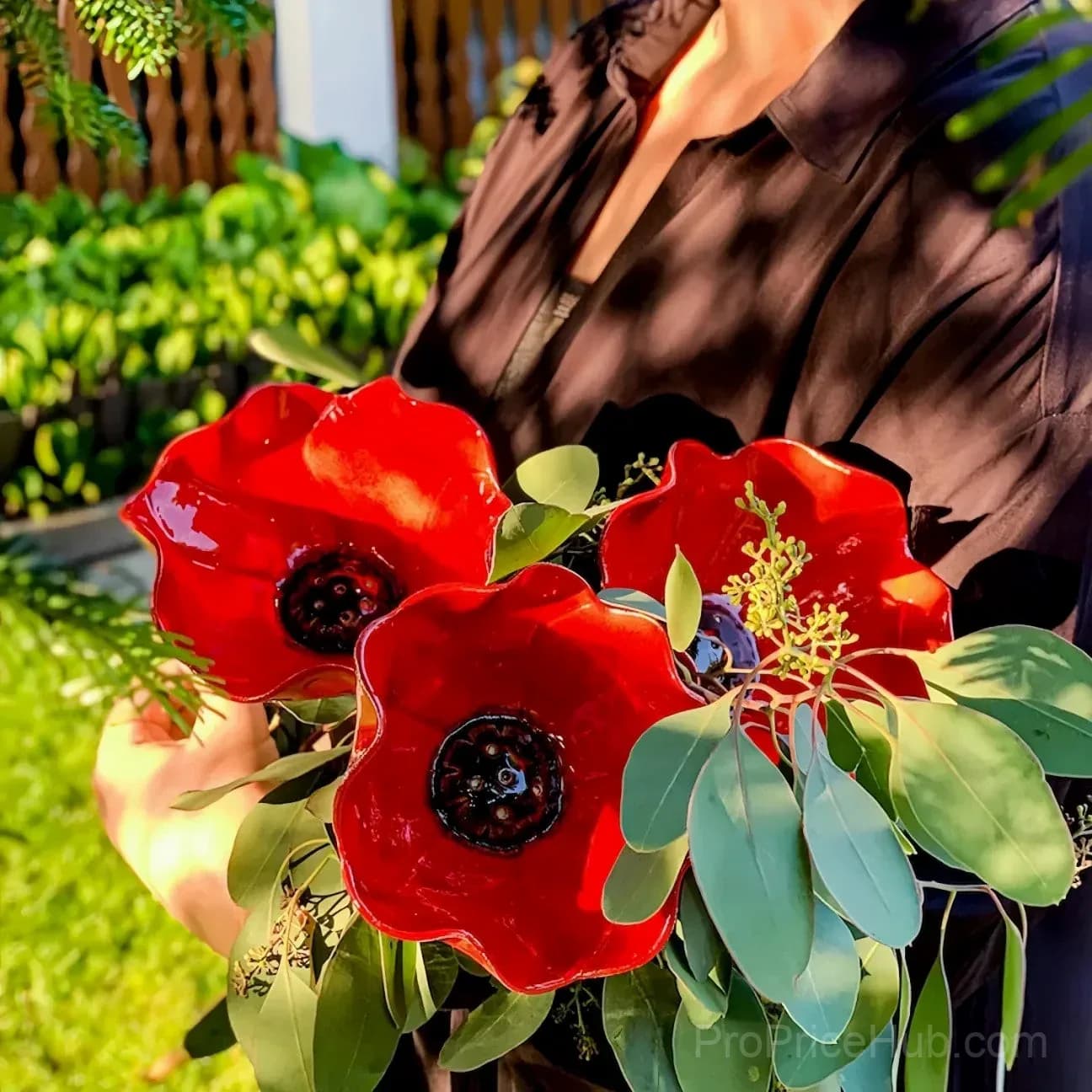 Handmade Metal Flower Garden Stake - View 8