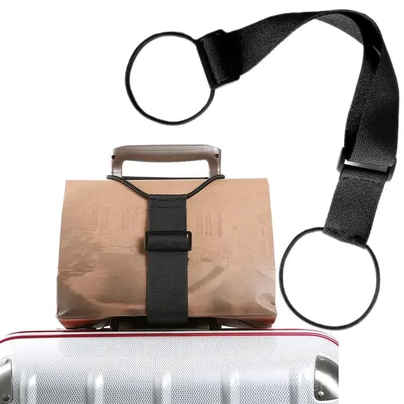 2-Pack Strong Adjustable Rainbow Luggage Connector Straps - View 5