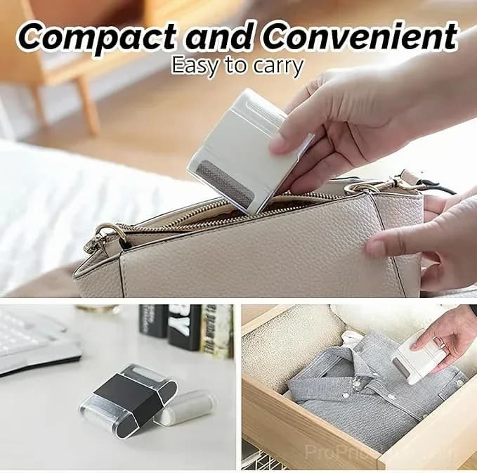 Manual Single-Head Lint Remover for Sweaters & Coats, White - View 4