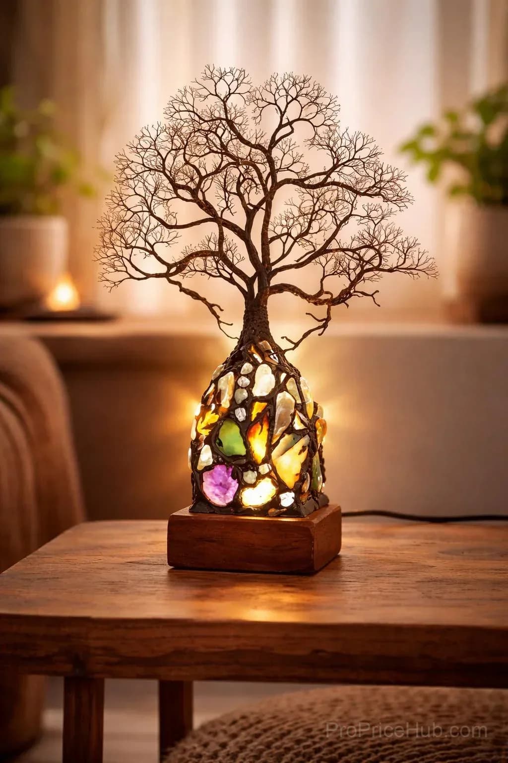 Crystal Tree Lamp - View 2