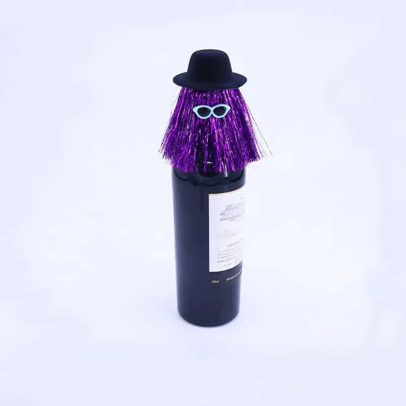 Purple Halloween Wine Bottle Cap Decoration Ornament - Main