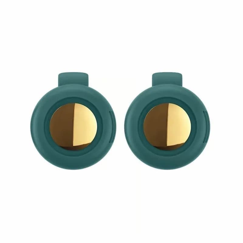 Small Whirlwind Clip Waist Neck Fan, Green, 2 Pack - Main