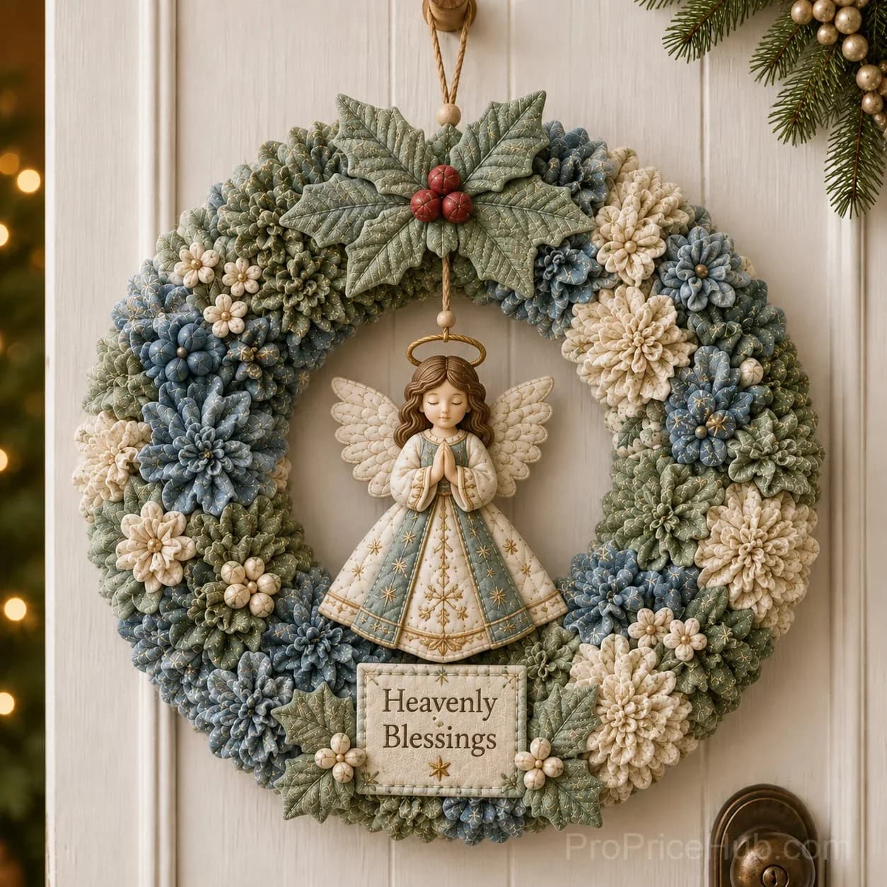 3D Fabric Poke Wreath DIY Kit for Home Decor - View 21