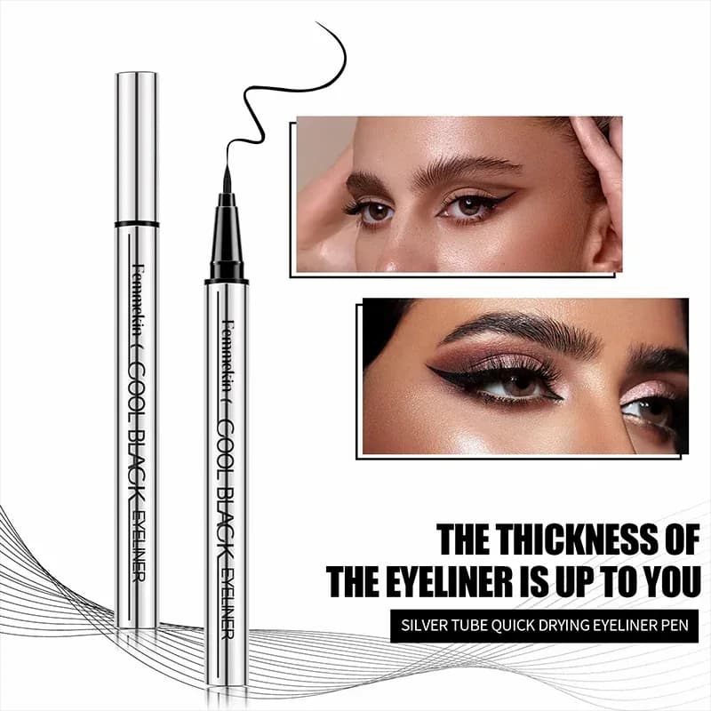 Cool Black/Brown Waterproof Eyeliner - 24hr Long-Lasting, One Stroke Formula - View 3