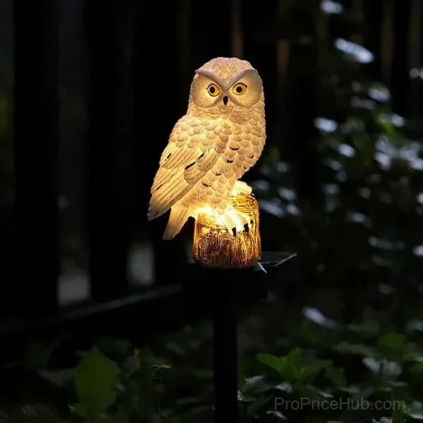 Waterproof Solar Owl Outdoor Decor Light - Main