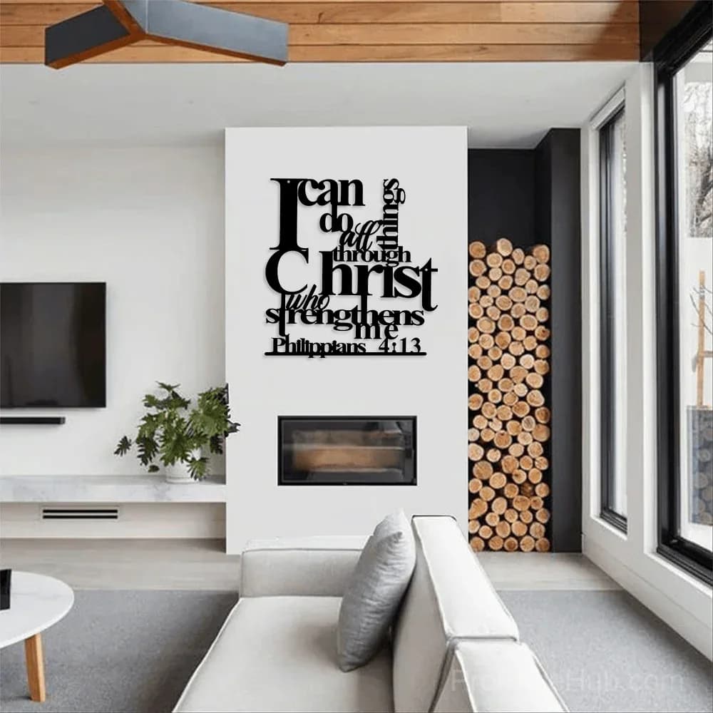 Philippians 4:13 'I Can Do All Things' Metal Wall Decor - View 7