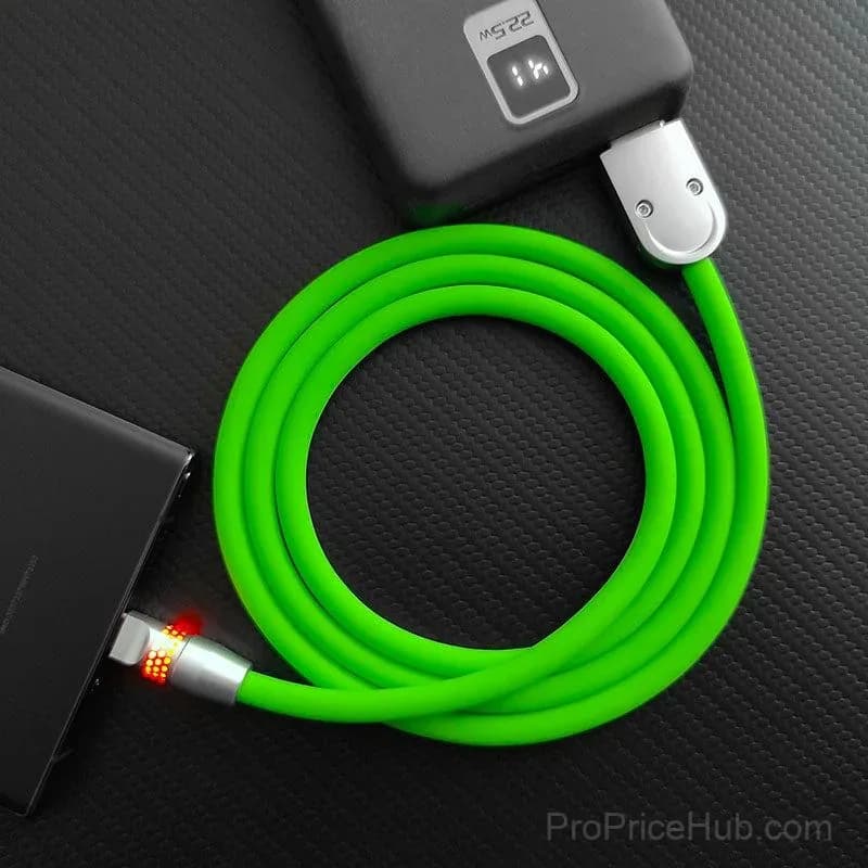 100W Fast Charging Cable with RGB Glow - View 2