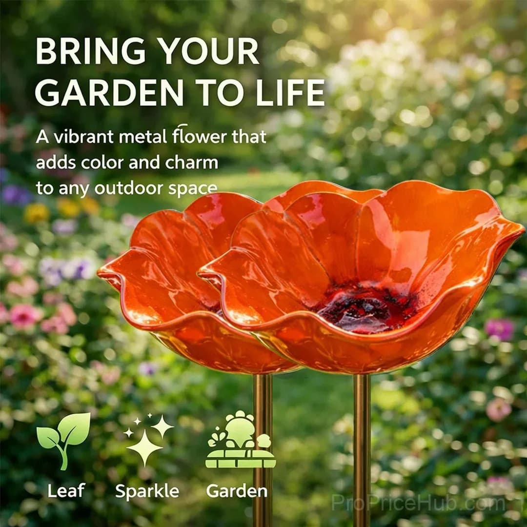 Handmade Metal Flower Garden Stake - View 28