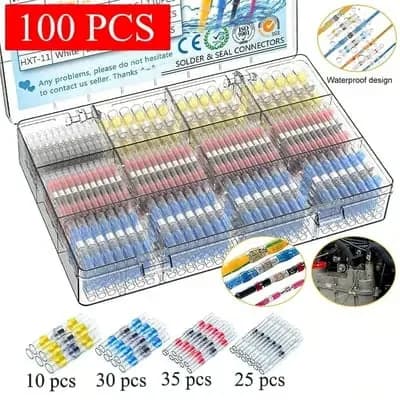 Waterproof Solder Wire Connector Set, 50-Piece - View 3