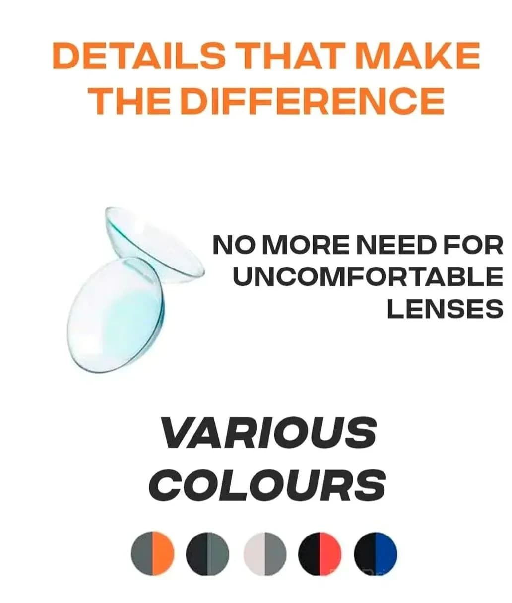 VisionSync Multifocal Reading Glasses, Orange, Age 45-49, 100° - View 6