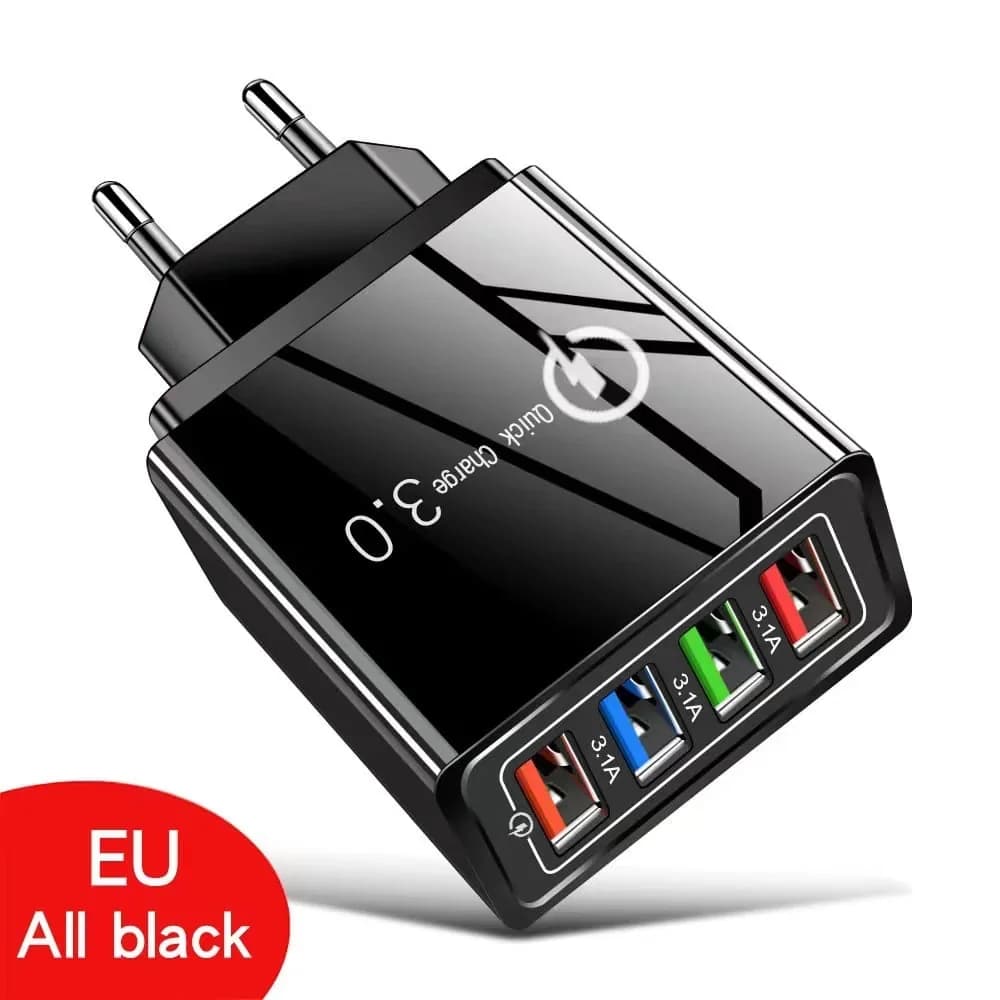 4-Port USB Travel Charger for Smartphones - View 8