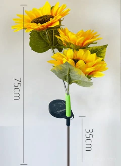 Solar LED Sunflower Garden Lights - View 2