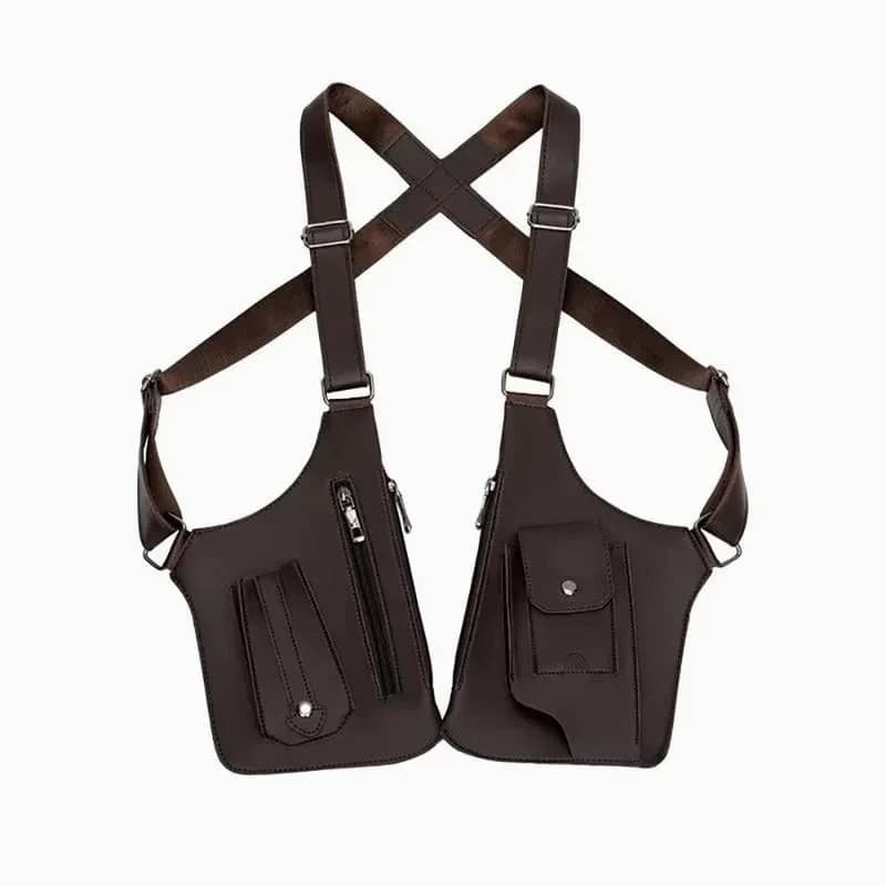Premium Leather Adjustable Underarm Shoulder Bag for Men - View 11