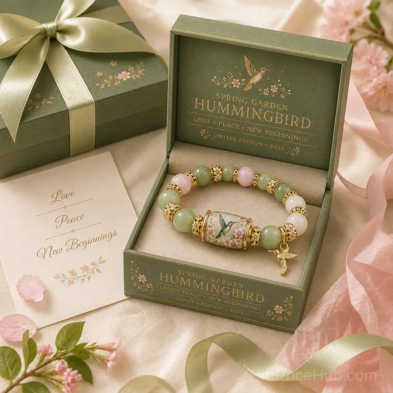 2026 Limited Edition Handmade Bracelet - Love, Peace & Spring Blessings - View 1