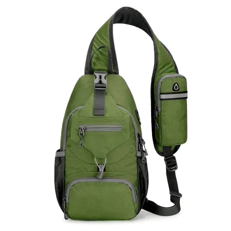 Packable Small Crossbody Sling Backpack with Side Pouch - View 11