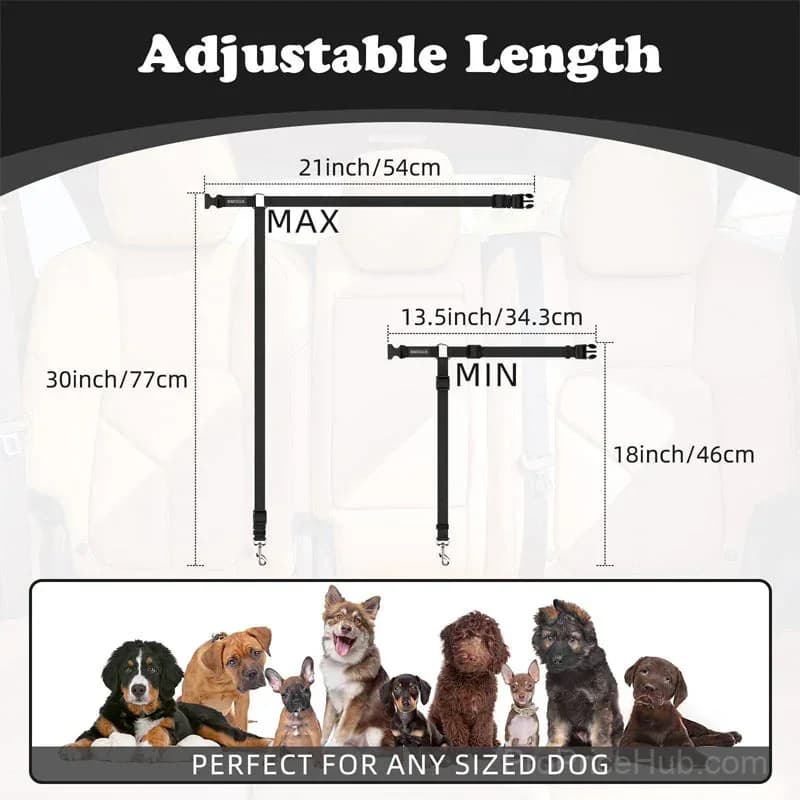 2-in-1 Dog Car Seat Belt & Walking Leash - View 4