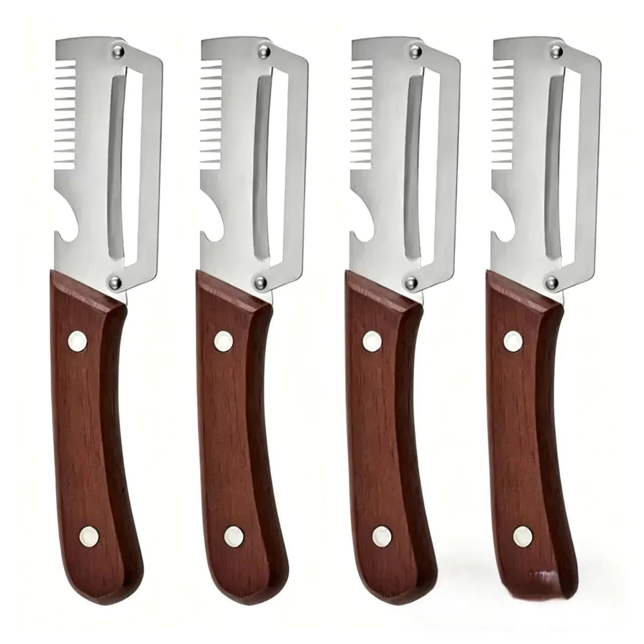 Wooden-Handled Stainless Steel Sharp Peeler - View 5