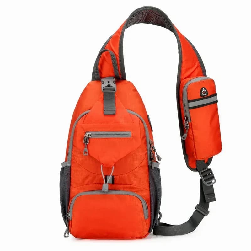 Packable Small Crossbody Sling Backpack with Side Pouch - View 8