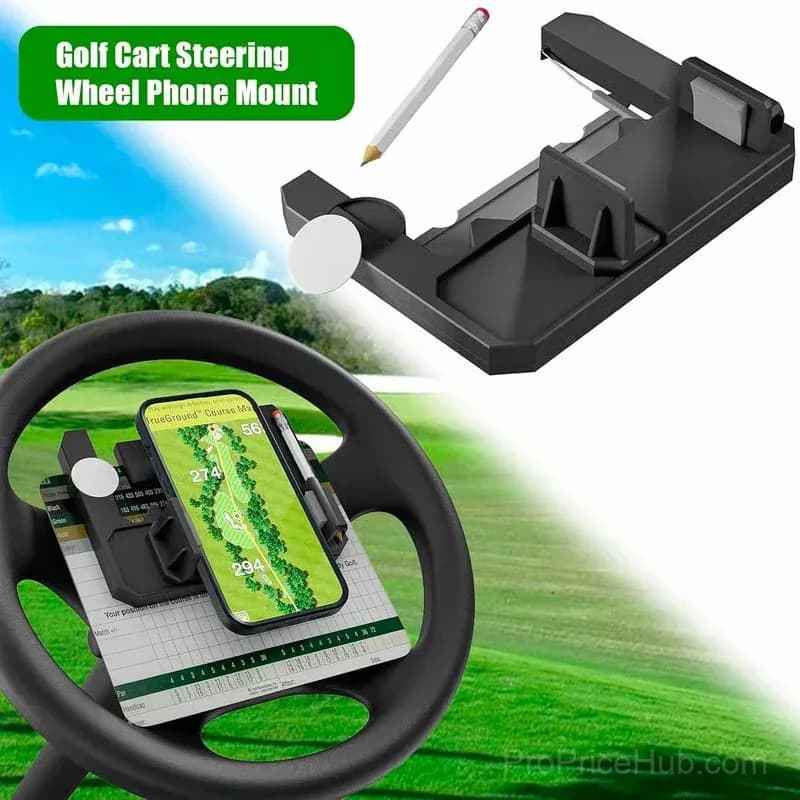 Golf Cart Steering Wheel Phone Holder - View 2
