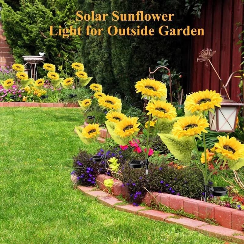 Solar LED Sunflower Garden Lights - View 4