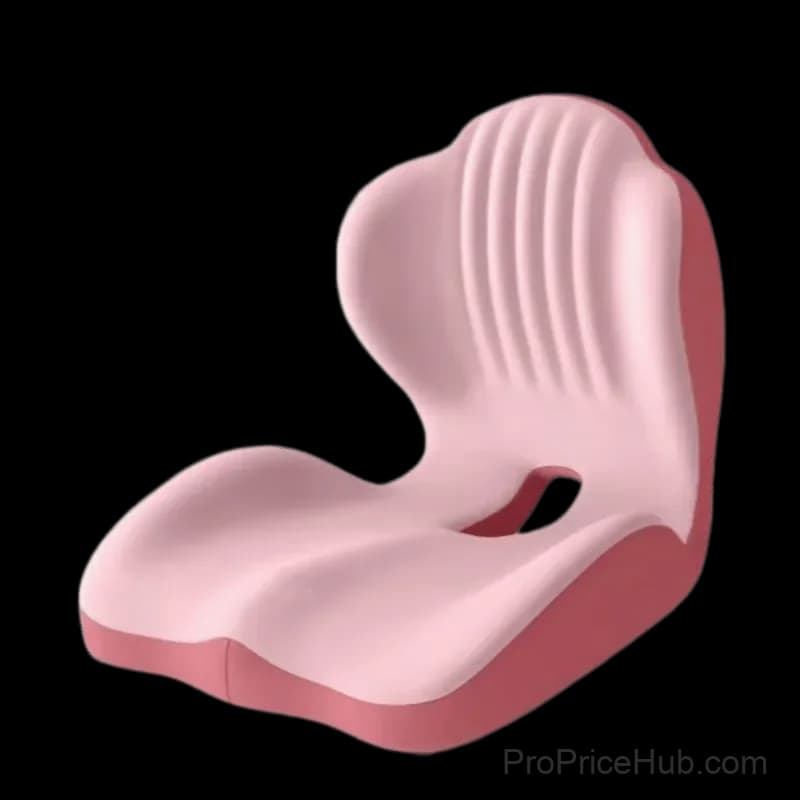 Ergonomic Memory Foam Seat Cushion, Pink - View 1