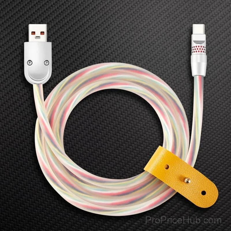 100W Fast Charging Cable with RGB Glow - View 51