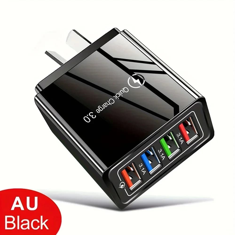 4-Port USB Travel Charger for Smartphones - View 10