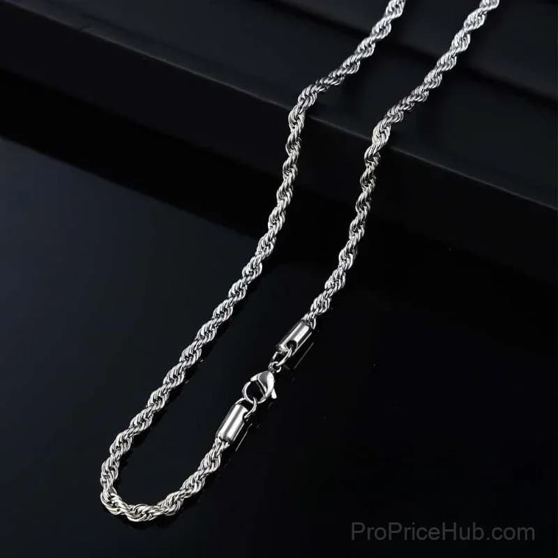 Brilliant Twisted Rope Necklace - View 5