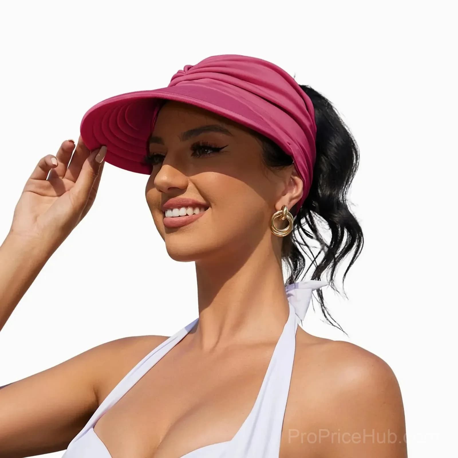 Women's UPF 50+ UV Protection Sun Visor Hat - View 6