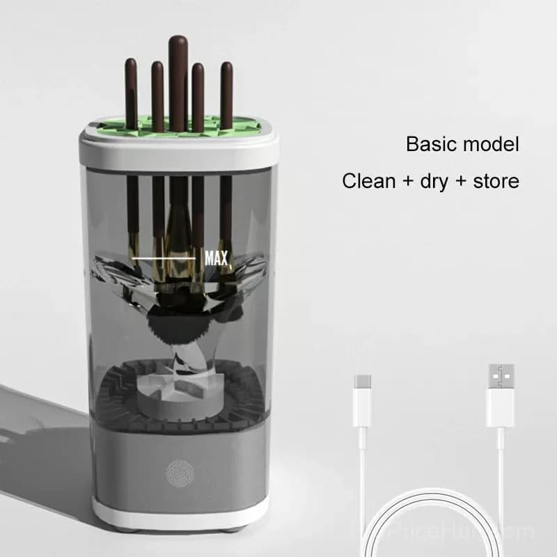 Electric Makeup Brush Cleaner, Grey - View 2