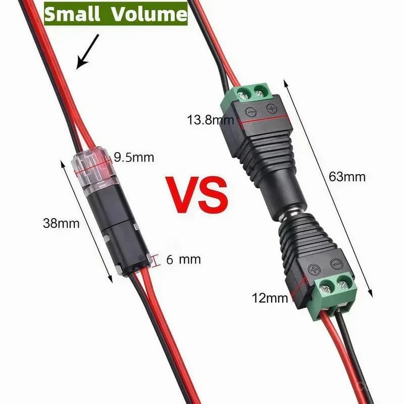 Fast-Fit 2-Pin Double-Wire Plug-in Connectors - View 4