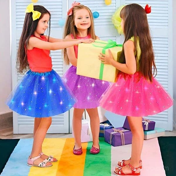 Princess Glow LED Skirt – Soft Safe Stretchy - View 3