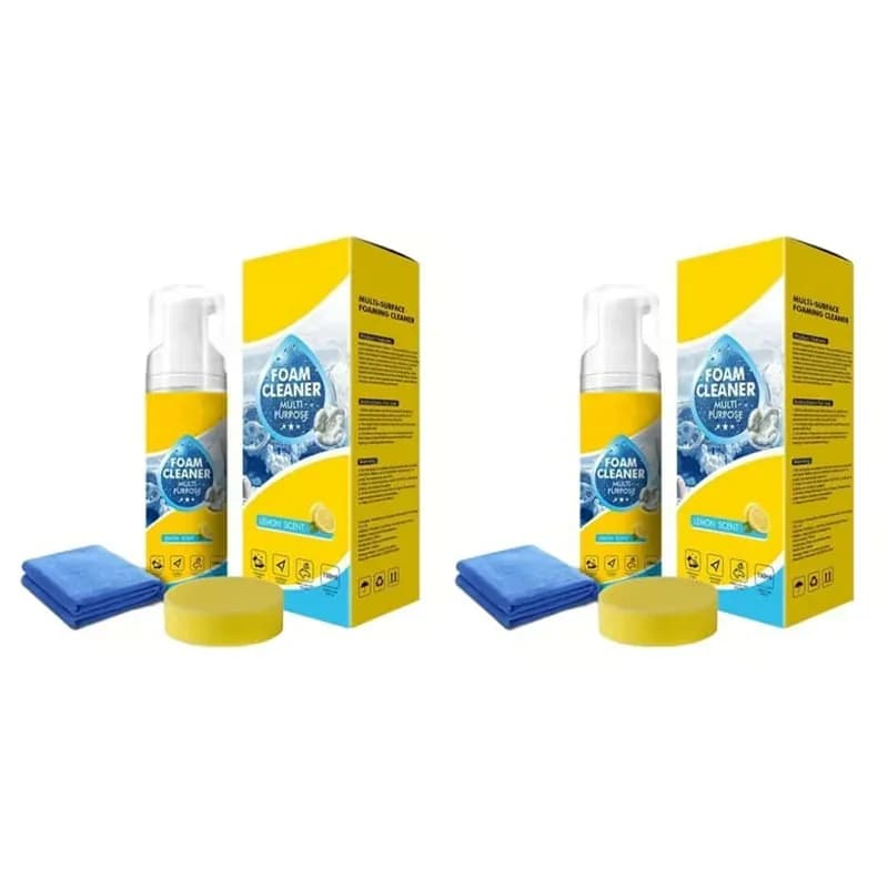 Multifunctional Foam Cleaner 350g with Sponge and Cleaning Cloth - View 2