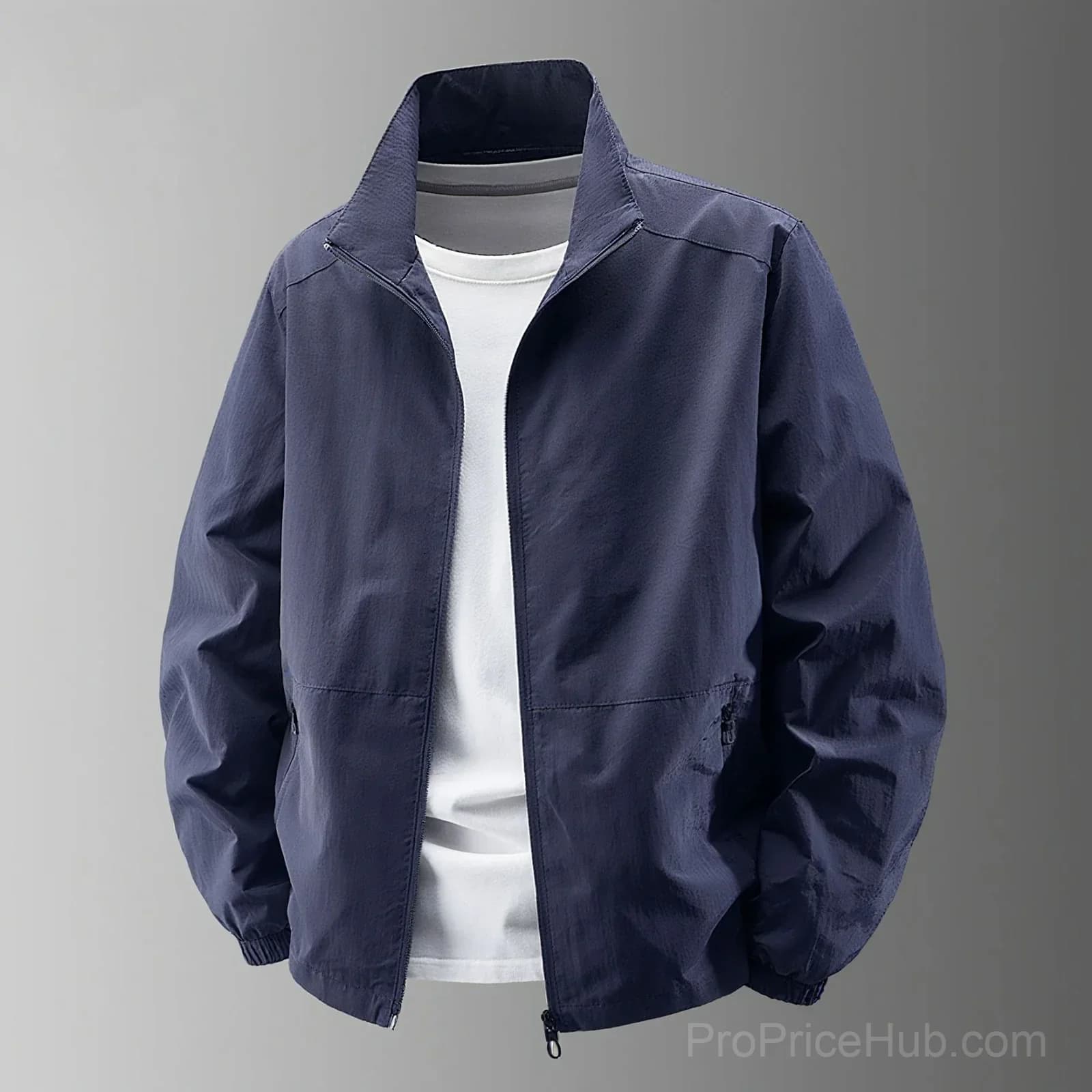 Men's Big & Tall Quick-Dry Standing Collar Outdoor Jacket M-5XL - View 5