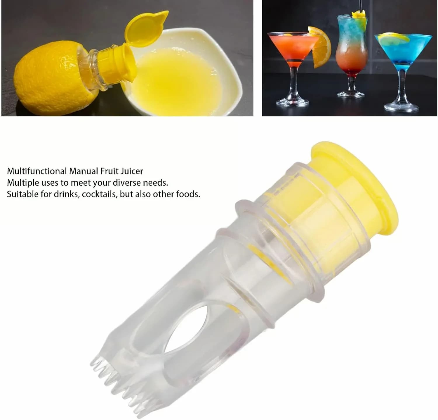 Screw-Top Lemon Squeezer - Green and Yellow Options - View 2