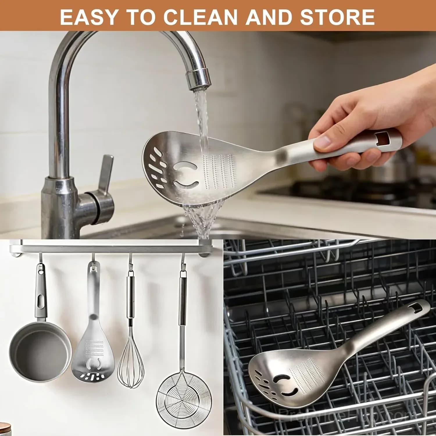 5-in-1 Stainless Steel Cooking Spoon with Masher & Bottle Opener - View 2