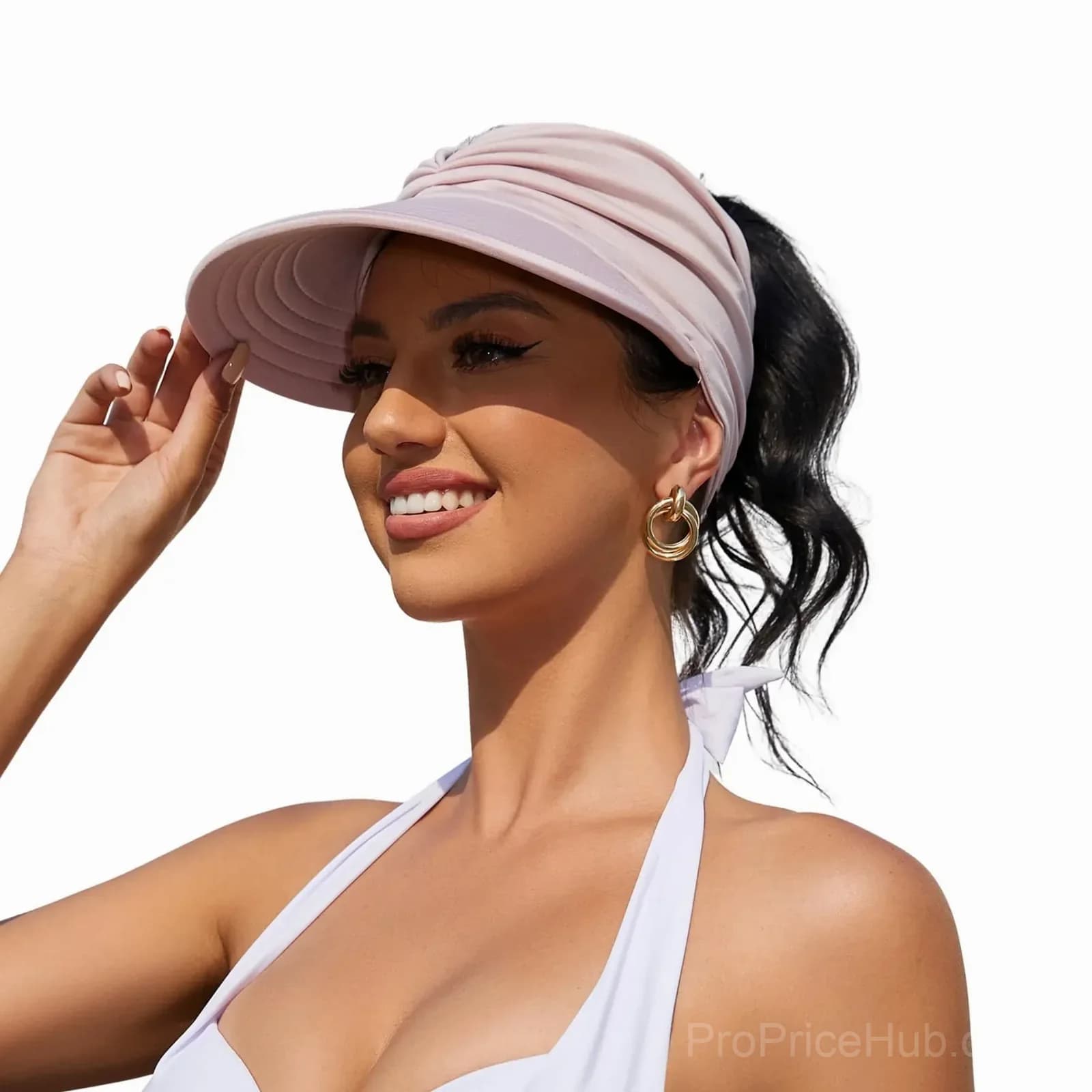 Women's UPF 50+ UV Protection Sun Visor Hat - View 2