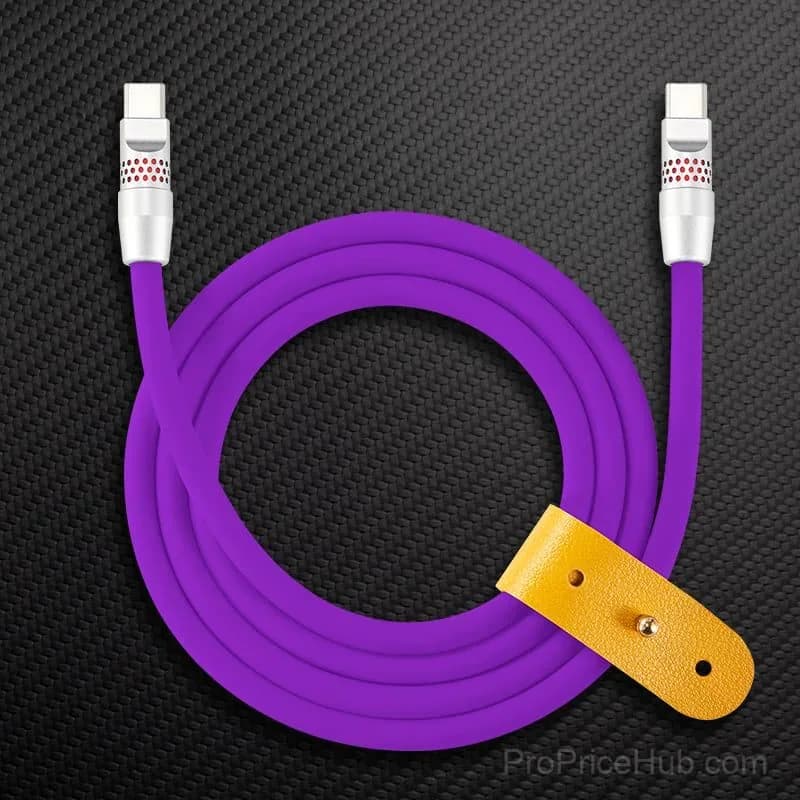 100W Fast Charging Cable with RGB Glow - View 7