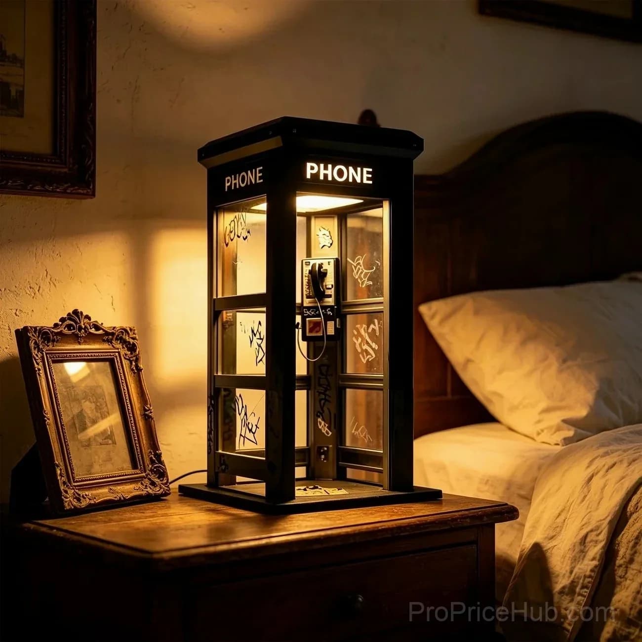 Vintage Phone Booth Ambient Lamp - View 2