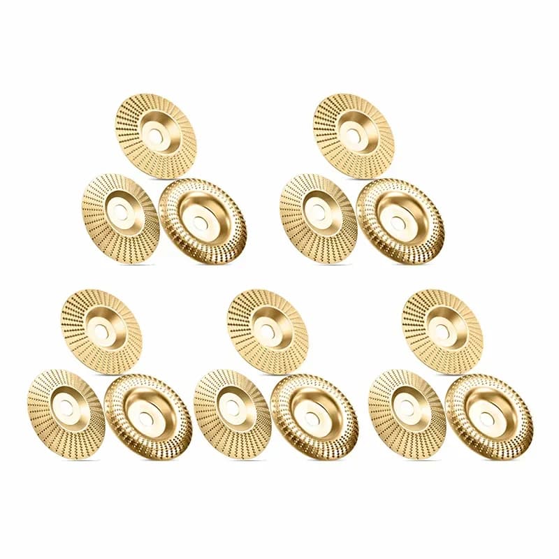 100mm Gold Angle Grinder Polishing Pads, 3-Piece Set - View 2