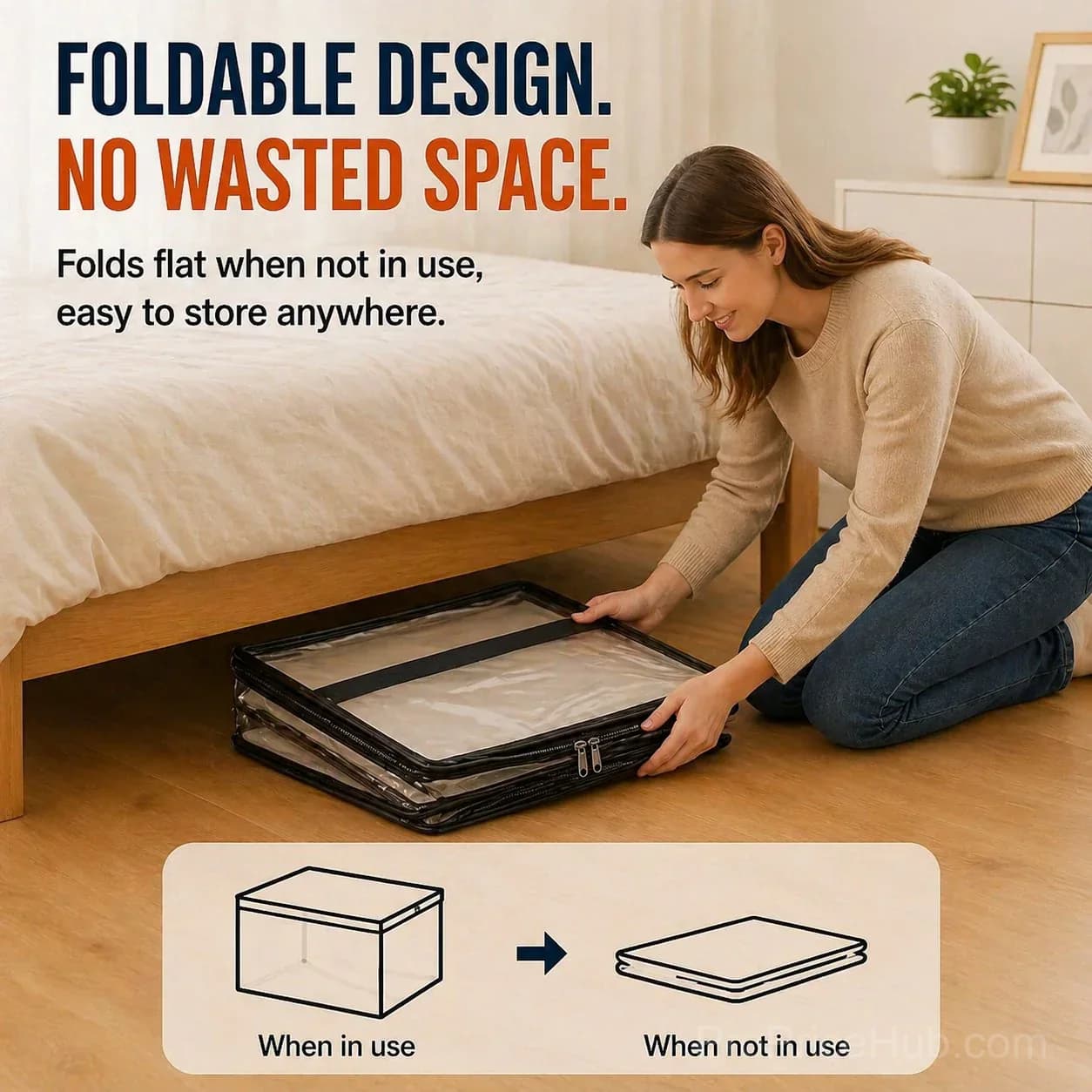 Large Heavy-Duty Thick Plastic Clear Storage Bags - View 6