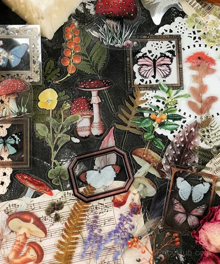 240 Pcs Memory Garden Series PET Stickers Set - Alt