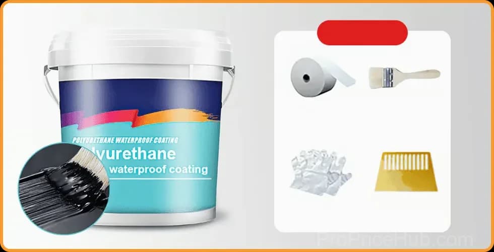 Polyurethane Waterproof Leak Repair Coating, Black, 300g - View 1