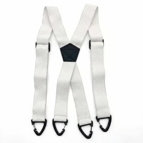 Heavy Duty Black X-Back Adjustable Work Suspenders - View 5