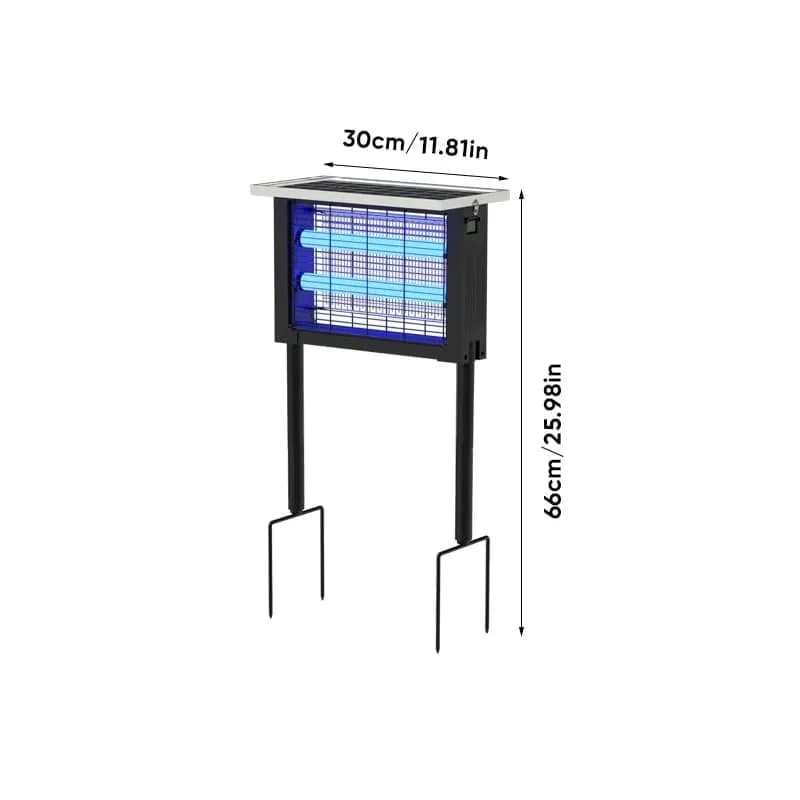 Solar Outdoor Bug Zapper, Standard Model with 2 Bulbs - View 1
