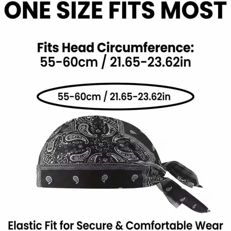Paisley Cooling Headscarf Cap (2-Pack) - View 8
