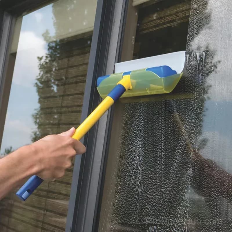 Scratch-Free Streak-Free Glass Cleaning Squeegee Set, 5-Piece, Blue - View 3