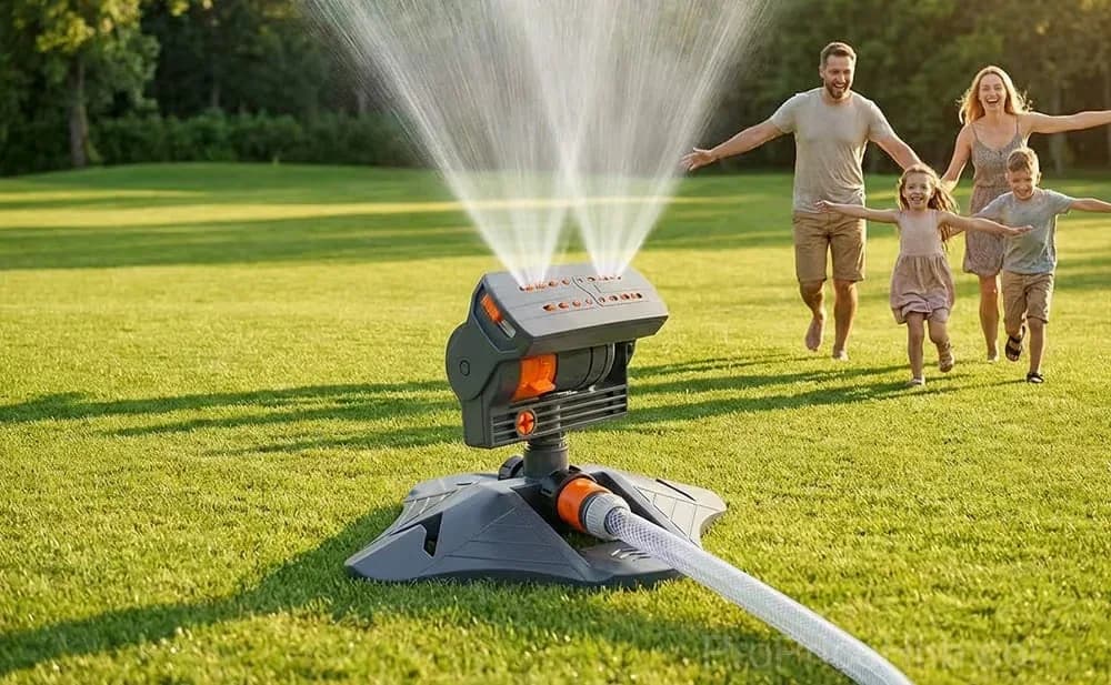 Adjustable Oscillating Sprinkler, Wide Coverage, 1 Pack - View 2