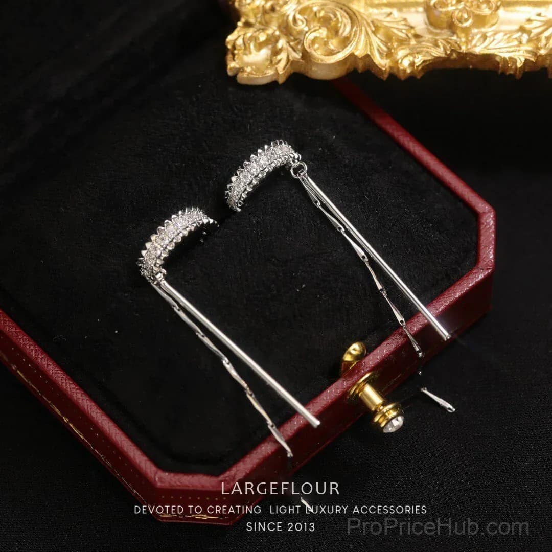 Cube Molecular Tassel Long Ear Clip - Main
